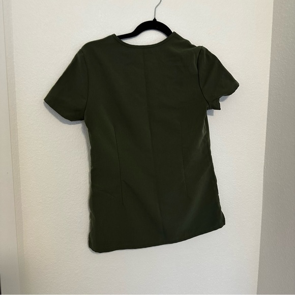 Figs Moss Green Set Yola Pants Pockets Casma Top Short Sleeves Size XXS Women’s - Picture 9 of 12